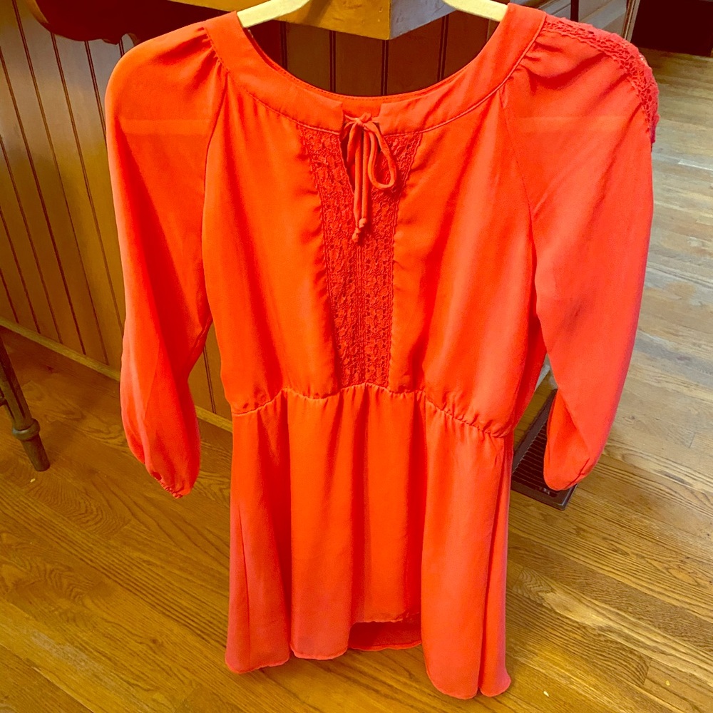 🚨2 for $20🚨Girls dress coral EUC